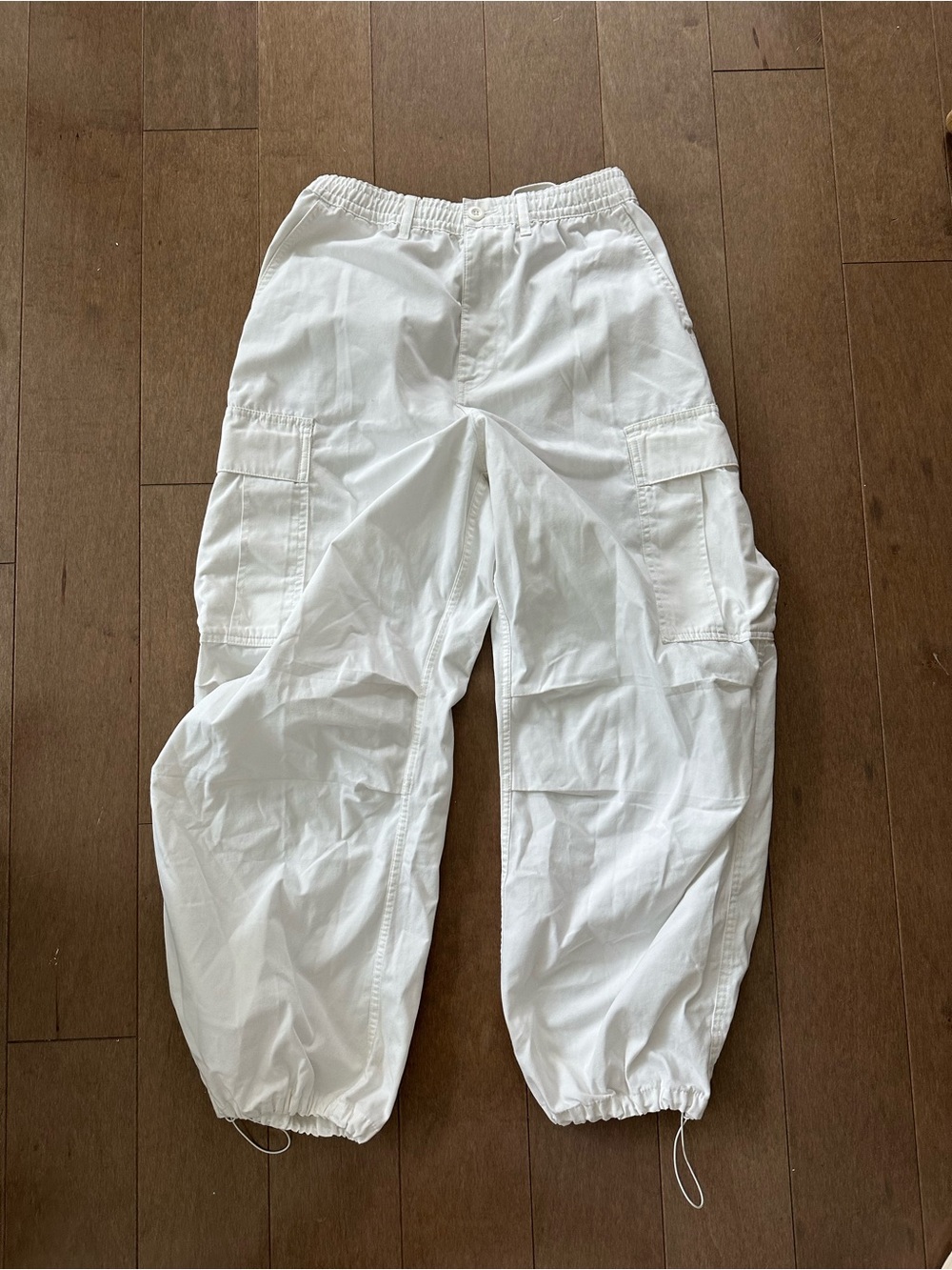 GU White Cargo Jogger Pants - Picture 1 of 7